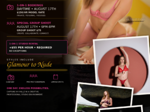 Model Ivy Millz  - 1on1's + Group shoot - Monday Aug.17th